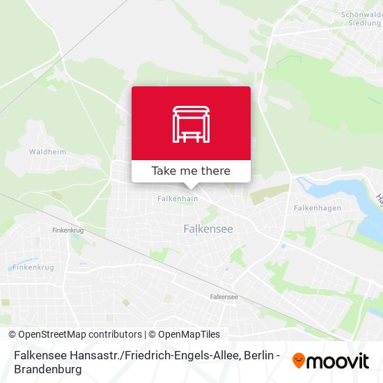 Карта Falkensee Hansastr. / Friedrich-Engels-Allee