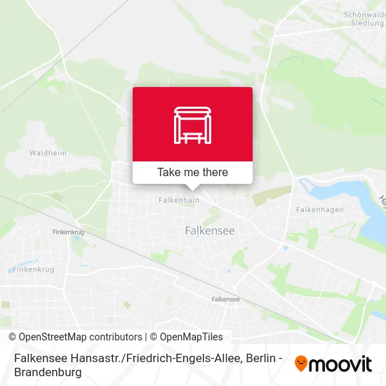 Карта Falkensee Hansastr. / Friedrich-Engels-Allee