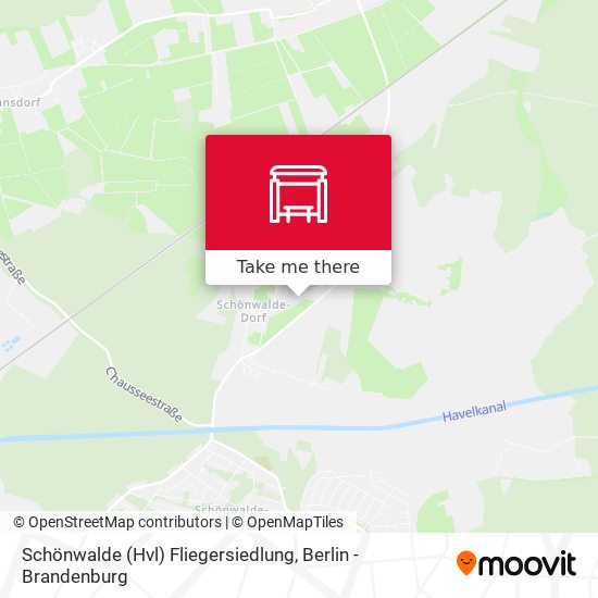 Schönwalde (Hvl) Fliegersiedlung map