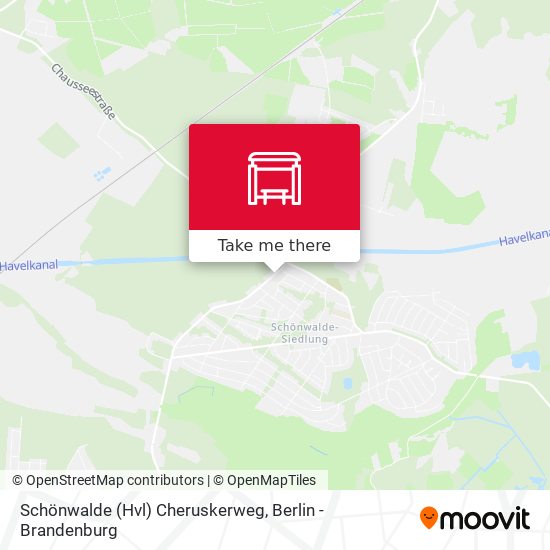 Schönwalde (Hvl) Cheruskerweg map