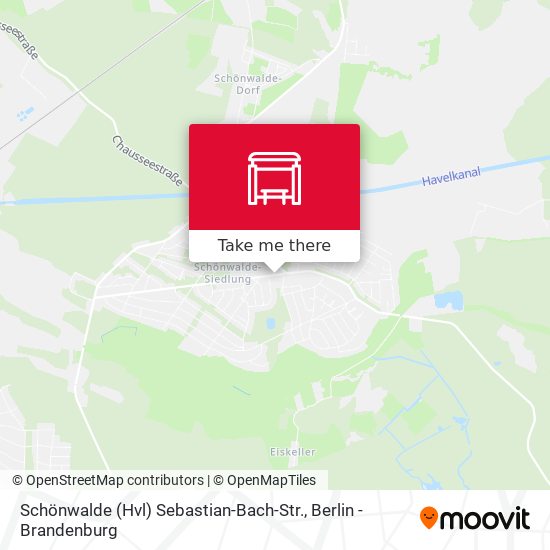 Schönwalde (Hvl) Sebastian-Bach-Str. map