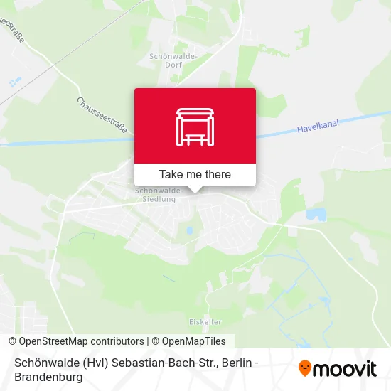 Schönwalde (Hvl) Sebastian-Bach-Str. map