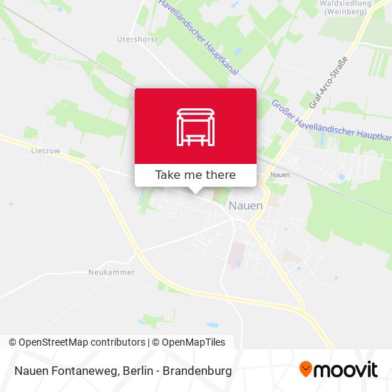 Nauen Fontaneweg map