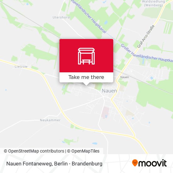 Nauen Fontaneweg map