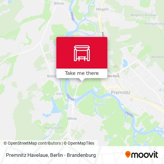 Premnitz Havelaue map