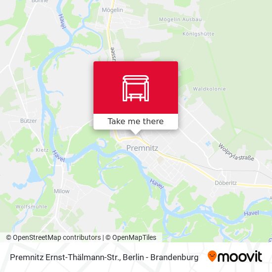 Premnitz Ernst-Thälmann-Str. map