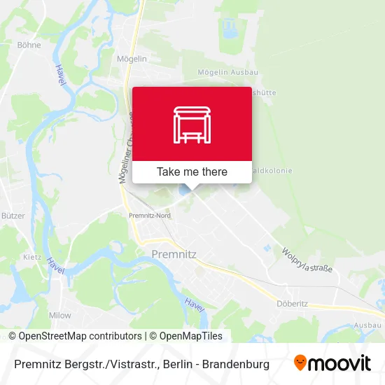 Карта Premnitz Bergstr./Vistrastr.