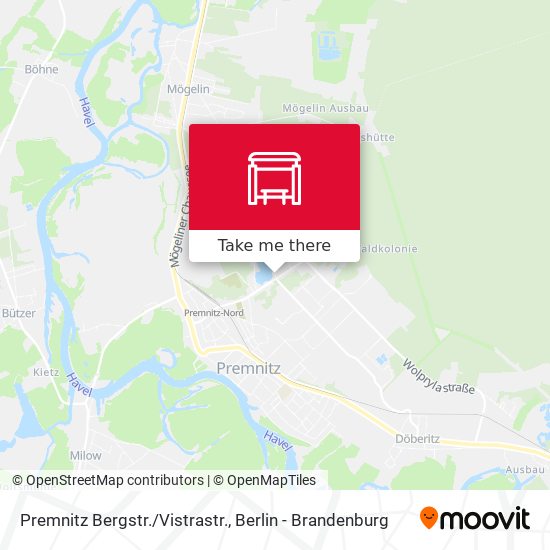 Premnitz Bergstr./Vistrastr. map