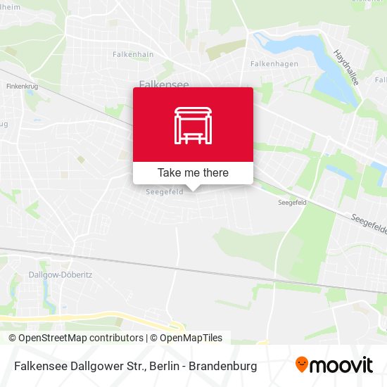 Falkensee Dallgower Str. map