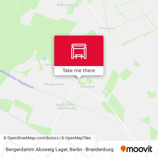 Bergerdamm Abzweig Lager map