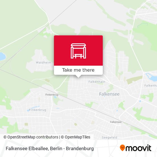 Falkensee Elbeallee map