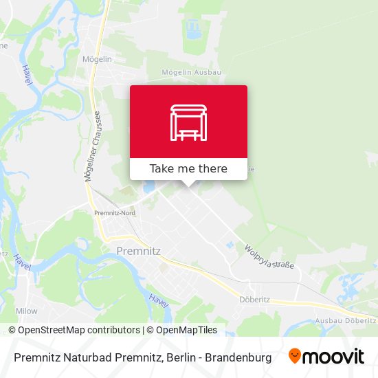 Premnitz Naturbad Premnitz map