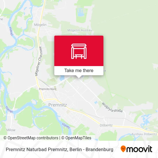 Premnitz Naturbad Premnitz map