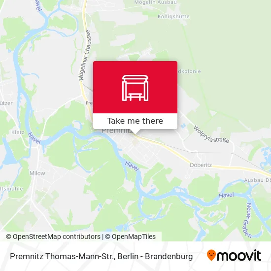 Карта Premnitz Thomas-Mann-Str.