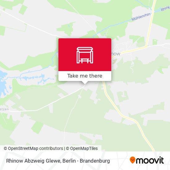 Rhinow Abzweig Glewe map