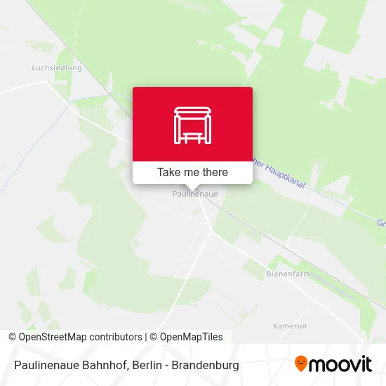 Paulinenaue Bahnhof map