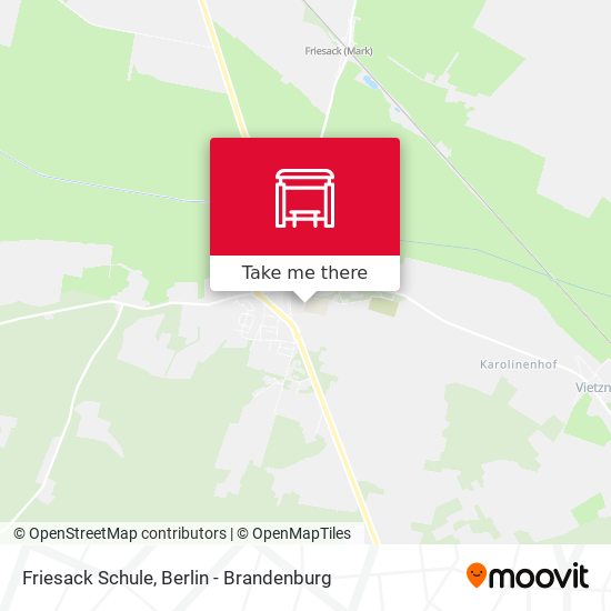 Friesack Schule map