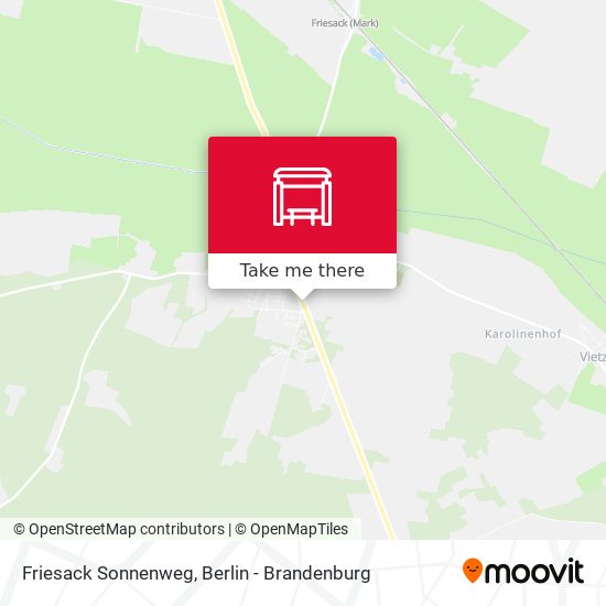 Friesack Sonnenweg map