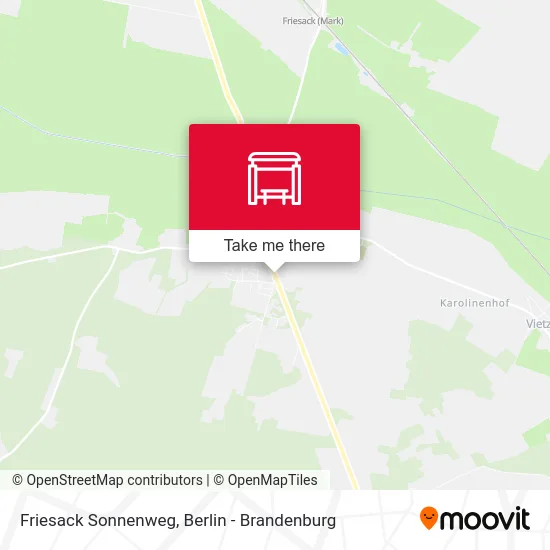 Friesack Sonnenweg map