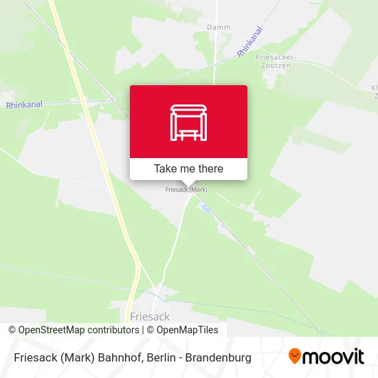 Friesack (Mark) Bahnhof map