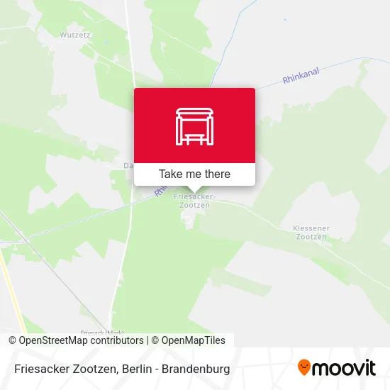 Карта Friesacker Zootzen
