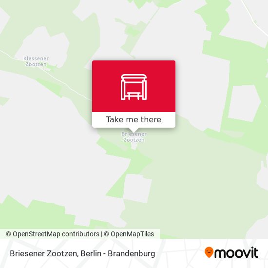 Briesener Zootzen map