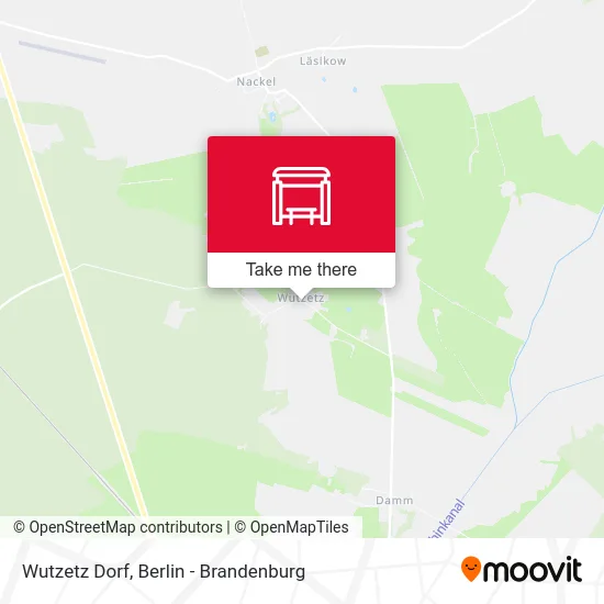 Wutzetz Dorf map