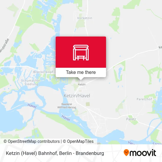 Ketzin (Havel) Bahnhof map