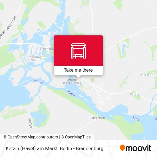 Ketzin (Havel) am Markt map