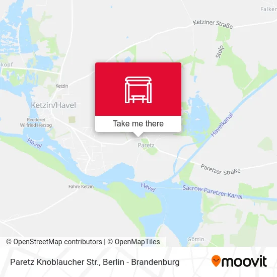 Paretz Knoblaucher Str. map