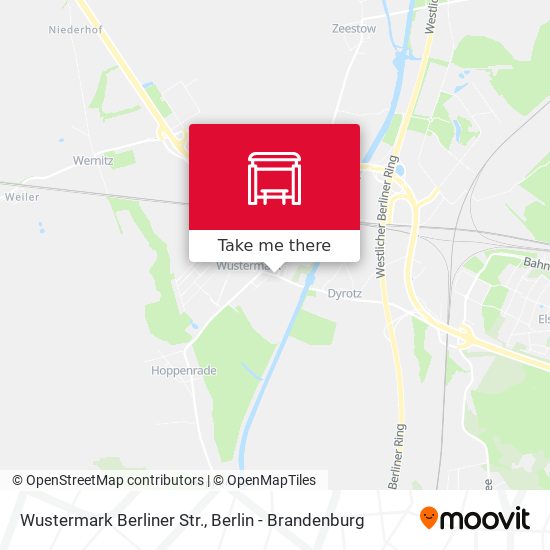 Wustermark Berliner Str. map