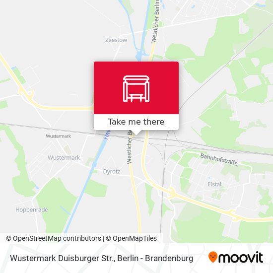Wustermark Duisburger Str. map