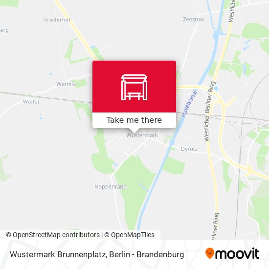 Wustermark Brunnenplatz map