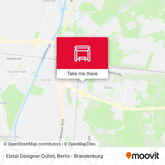 Elstal Designer-Outlet map