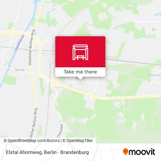 Elstal Ahornweg map