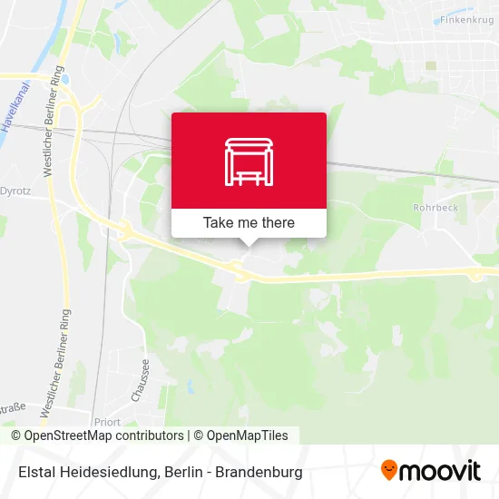 Elstal Heidesiedlung map