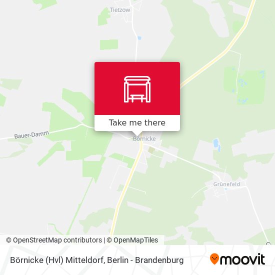 Börnicke (Hvl) Mitteldorf map