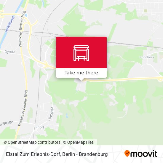 Elstal Zum Erlebnis-Dorf map