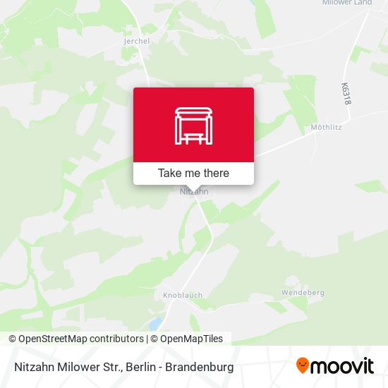 Карта Nitzahn Milower Str.