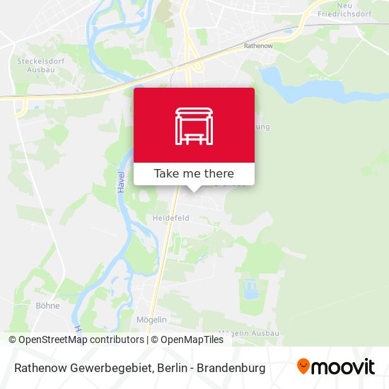 Rathenow Gewerbegebiet map