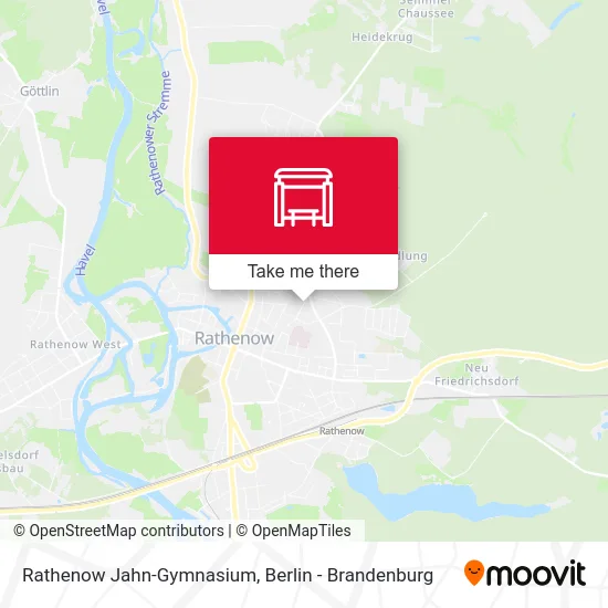 Rathenow Jahn-Gymnasium map