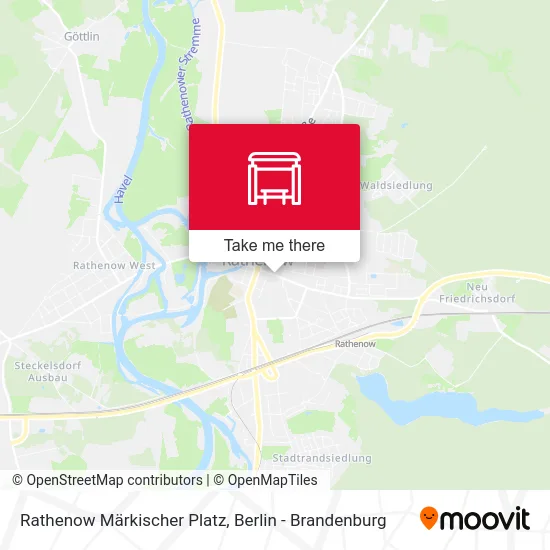 Карта Rathenow Märkischer Platz