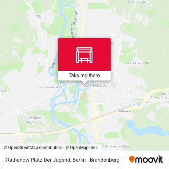 Карта Rathenow Platz Der Jugend