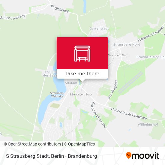 S Strausberg Stadt map