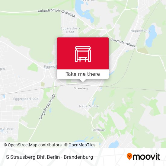 Карта S Strausberg Bhf