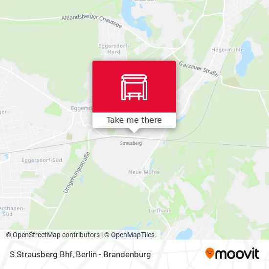 Карта S Strausberg Bhf