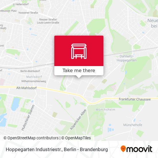 Hoppegarten Industriestr. map