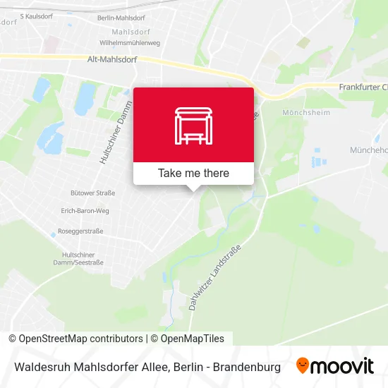 Карта Waldesruh Mahlsdorfer Allee