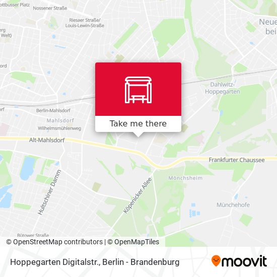 Hoppegarten Digitalstr. map