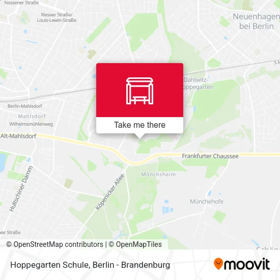 Карта Hoppegarten Schule